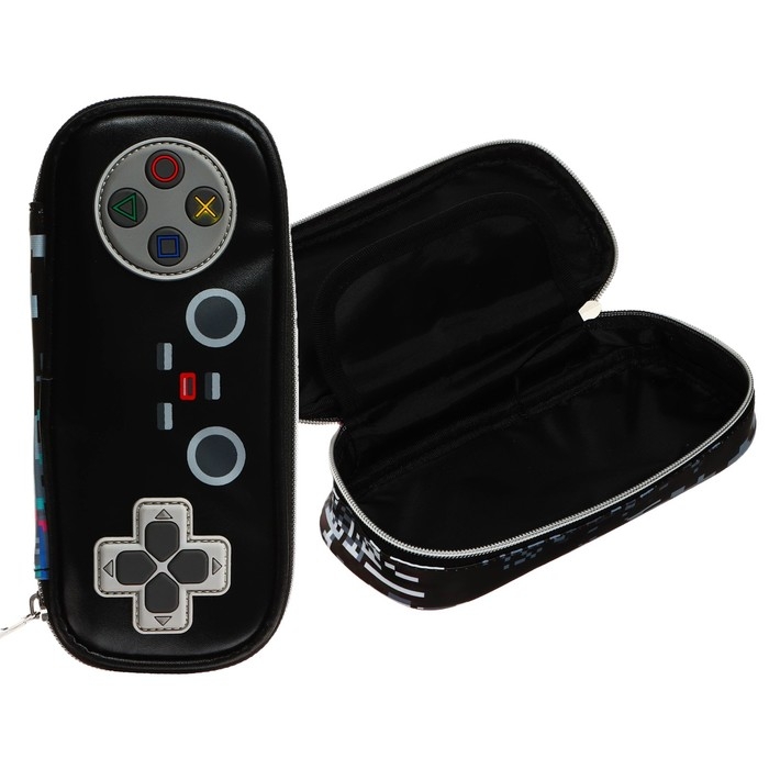 Пенал-футляр, 40 х 205 х 95 мм с откидной планкой, кожзам, deVENTE, GAME 7010217