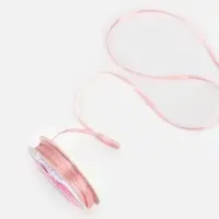 Лента атласная, 3 мм, 45&plusmn;1 м, жемчужно-розовая №135