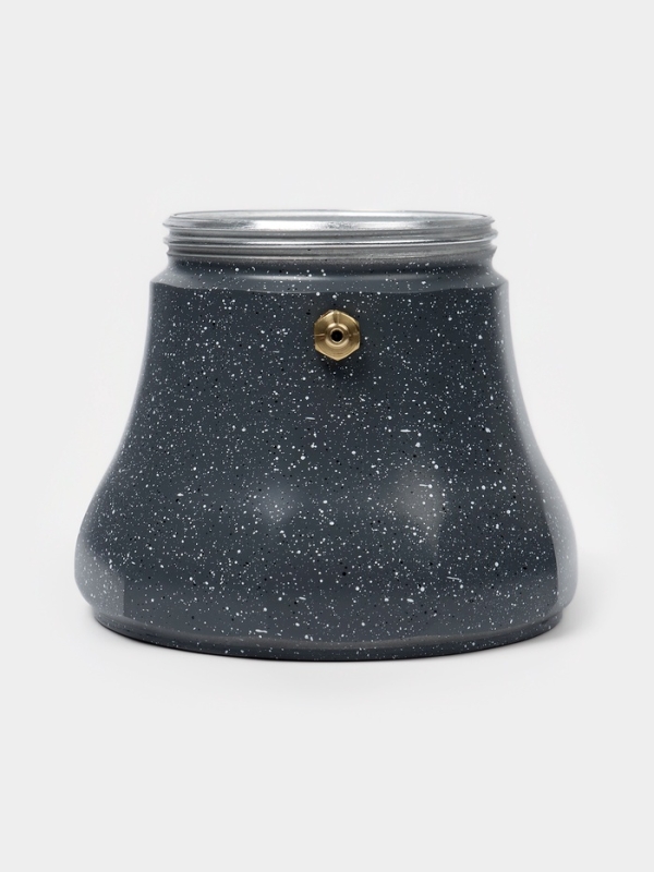 Кофеварка гейзерная "Мрамор" на 6 чашек, цвет черный