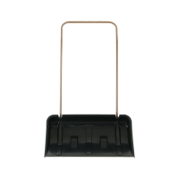 Движок пластиковый, на колёсах, размер ковша 43 &times; 75 см, металлическая планка, с быстросъёмной ручкой, чёрный