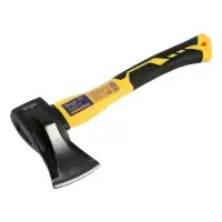 Колун кованый ТУНДРА ПРОФИ, клиновидная форма, фиберглассовое 3К топорище 37 см, 1 кг