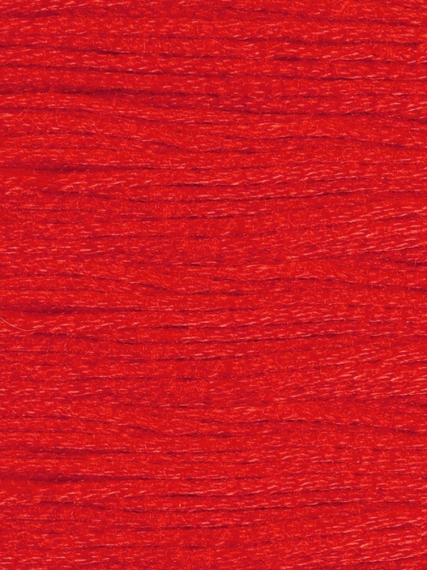 Нитки мулине 8&plusmn;1м №606 (наб 6шт цена за наб) красный АУ