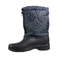 Сапоги женские комбинированные с фиксатором, иск. мех, с цветным рисунком, до -25&deg;, С-35.354Б,размер 40