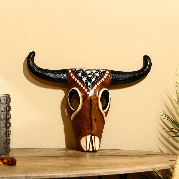 Маска &laquo;Буйвол&raquo;, 35&times;26&times;6 см, албезия