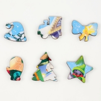 Пазлы фигурные деревянные на новый год «Змея.Зимние игры», 44 элементов, символ года 2025 Пазлы фигурные деревянные на новый год «Змея.Зимние игры», 44 элементов, символ года 2025