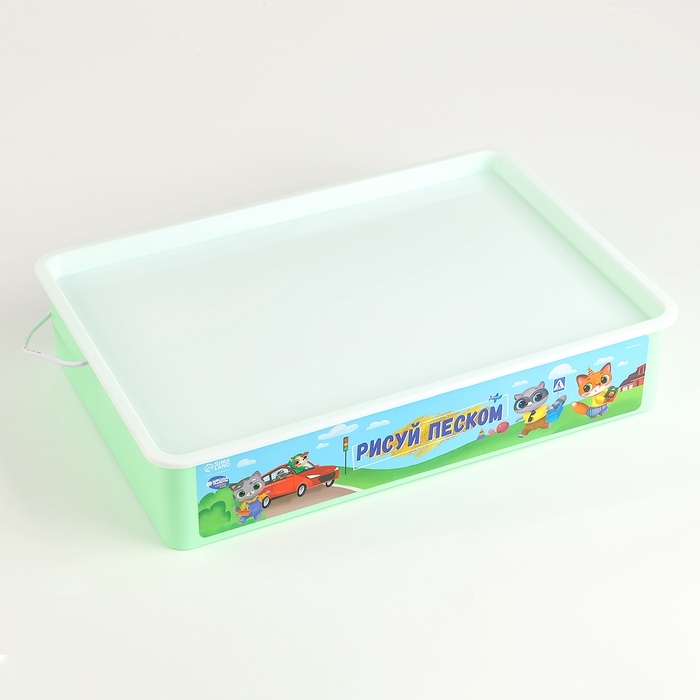 Планшет &laquo;Рисование песком&raquo;, 27 х 39 см, песок 1 кг, 10 фигурок, набор для творчества