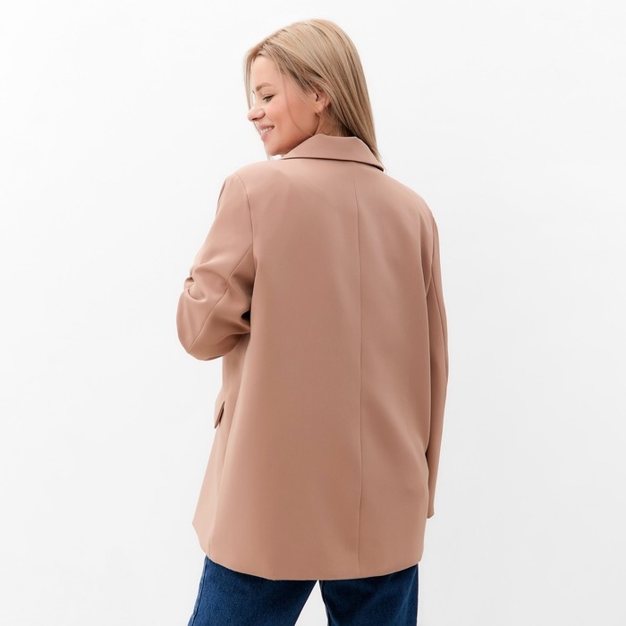 Пиджак женский, цвет бежевый, размер 56 Пиджак женский, цвет бежевый, размер 56