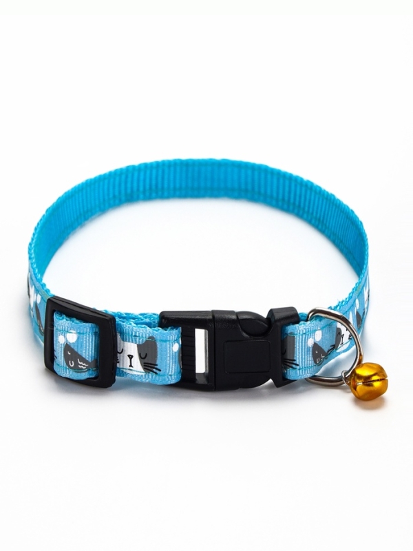 Ошейник Ошейник "Котята", 40 х 1,5 см, голубой