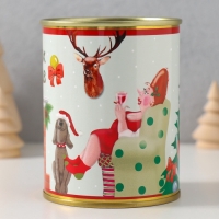 Подарочные носки в банке &laquo;Уютных вечеров&raquo;, (внутри носки махровые женские)