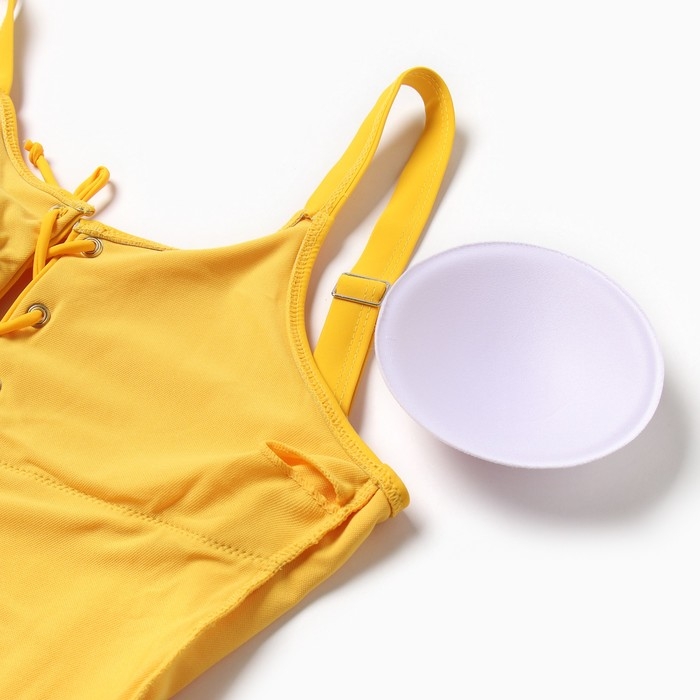 Купальник слитный женский MINAKU цвет желтый, размер 46