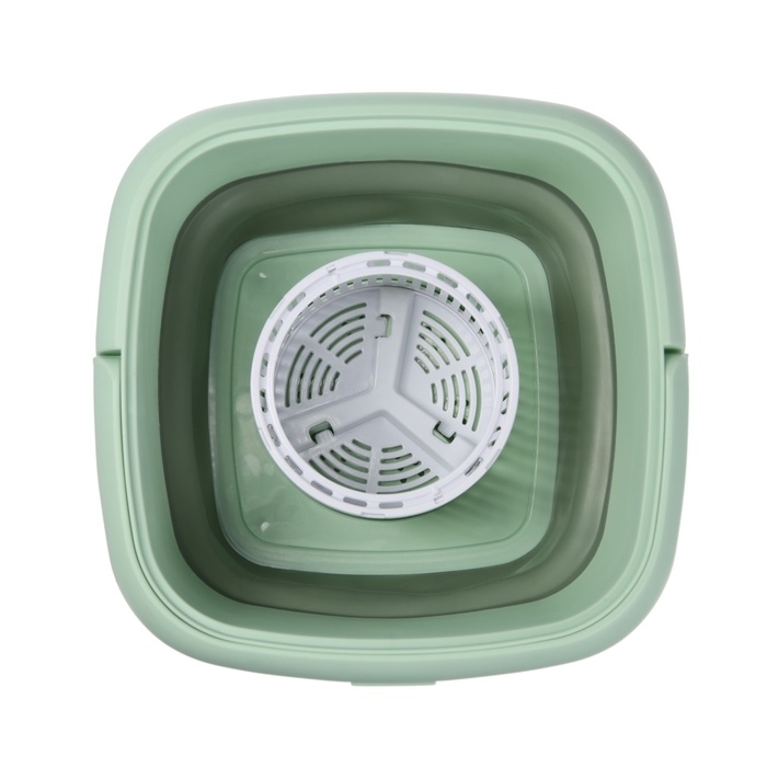 Портативная мини-стиральная машина LWM-04 с ведром 6 л, складная, зеленая