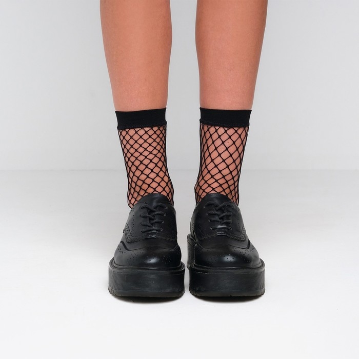 Носки женские &laquo;Муаж&raquo;, цвет чёрный, р-р 36-37 (23 см)