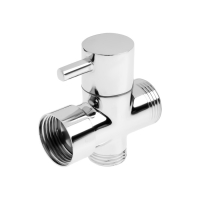 Дивертор ZEIN Z744, для смесителя, корпус латунь, с круглой гайкой, цвет хром