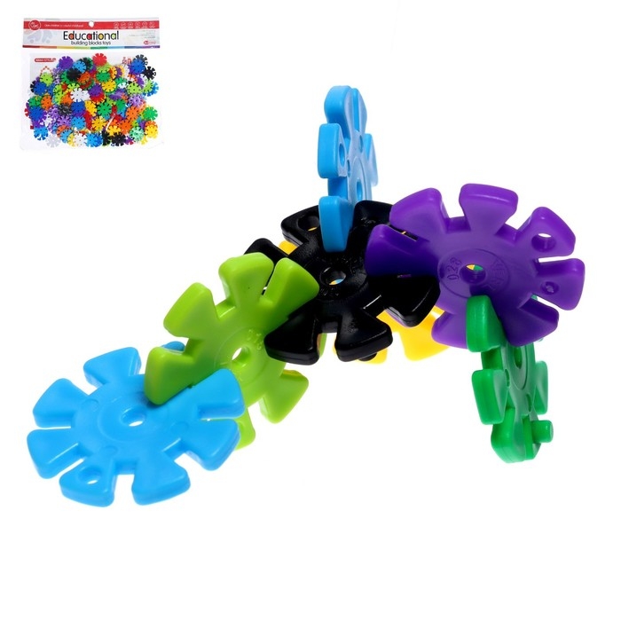 Конструктор обучающий &laquo;Круглые снежинки&raquo;, 198 деталей