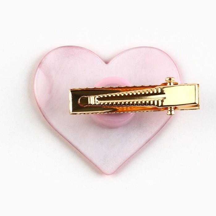 Заколка для волос вертящаяся &laquo;Сердечко&raquo;, 3.5 х 3 см