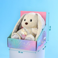 Новогодняя мягкая игрушка &laquo;Lu с гирляндой&raquo;, заяц, 25 см, на новый год