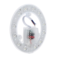 Модуль светодиодный с драйвером, 120 мм, 12 Вт, 960 Лм, 6500К, БЕЛЫЙ, 220 В