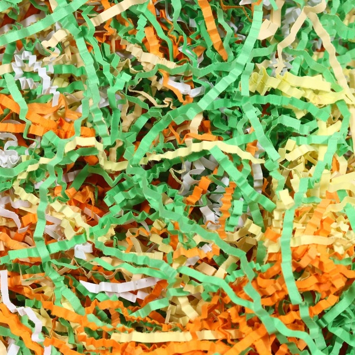 Наполнитель бумажный &laquo;Одуванчики&raquo;, оранжевый, зеленый, белый, желтый, 50 г