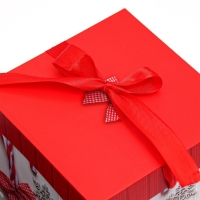 Новый год. Коробка подарочная новогодняя складная "Новый год леденцы" 15х15х15 см. Новый год. Коробка подарочная новогодняя складная "Новый год леденцы" 15х15х15 см.