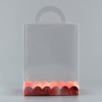 Коробка кондитерская, сундук, упаковка, &laquo;Нежные цветы&raquo;, 14 х 14 х 18 см