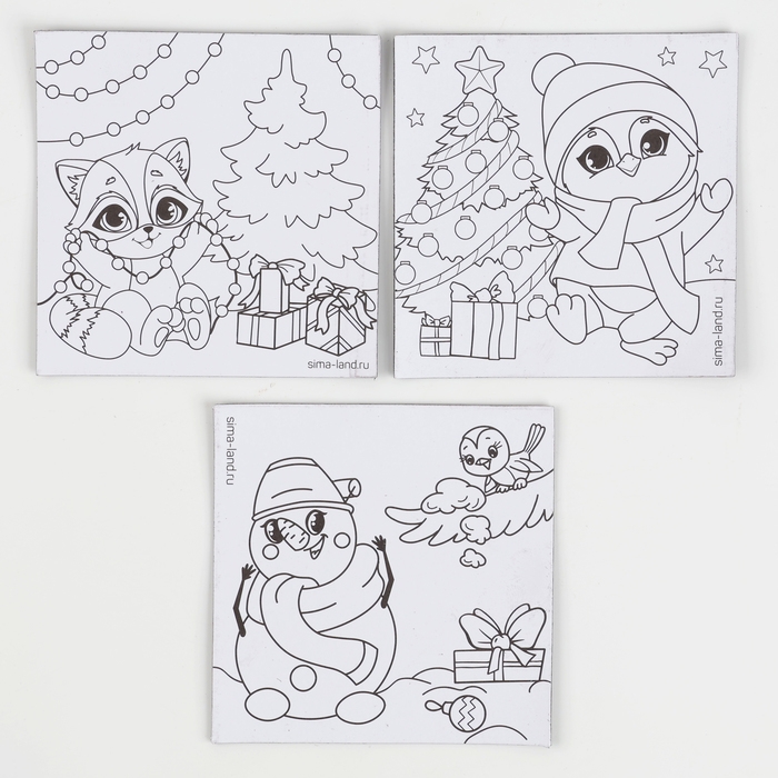 Набор для декорирования магнитов на новый год «Скоро Новый Год!», новогодний набор для творчества Набор для декорирования магнитов на новый год «Скоро Новый Год!», новогодний набор для творчества