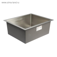 Мойка кухонная GERHANS K35043, врезная, 500х430х220 мм, с сифоном, глянцевая