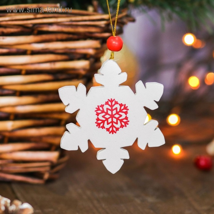 Подвеска новогодняя &laquo;Снежинка&raquo;, МИКС