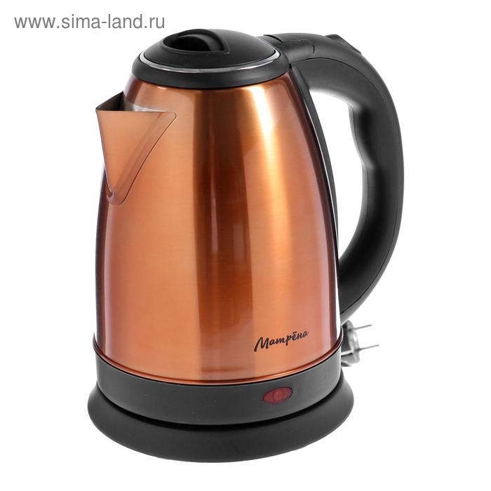 Чайник электрический Чайник электрический "Матрёна" MA-002, металл, 1.8 л, 1500 Вт, цвет "медь"
