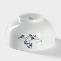 Пиала фарфоровая &laquo;Гуси&raquo;, 330 мл, d=11 см, рисунок микс