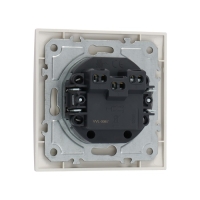 Выключатель TOT Elegant, 10 А, 2 кл., скрытый, белый