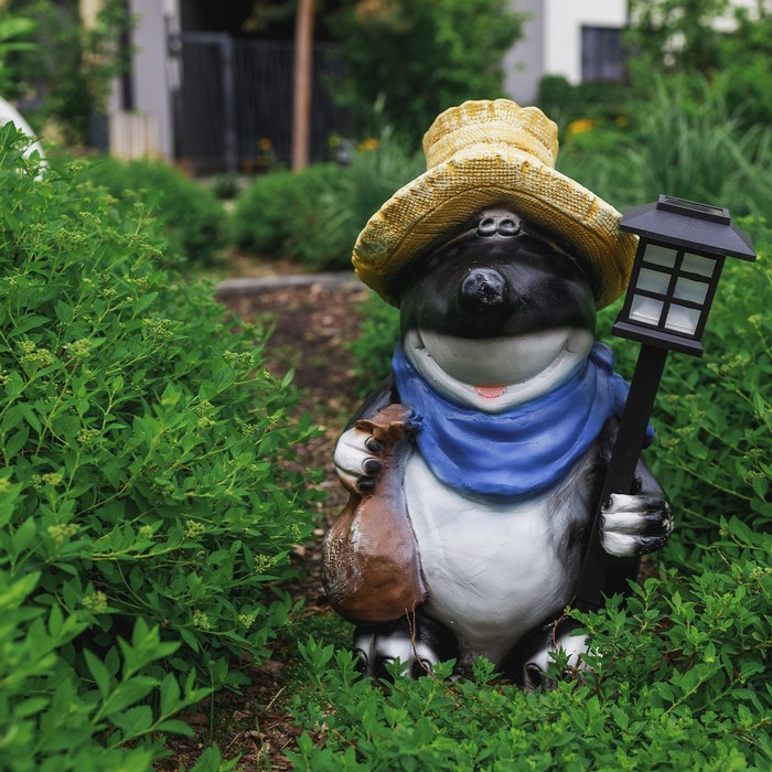 Садовый фонарь "Крот с фонарем" 42см