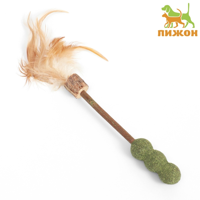 Игрушка для кошек Игрушка для кошек "Стрела" из прессованной кошачьей мяты и мататаби, 14 см