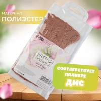 Набор ниток мулине №3064, 8 &plusmn; 1 м, 6 шт, цвет песочный