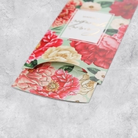 Конверт для денег «Самой прекрасной», цветы, конгрев, тиснение 9.5 х 19.5 см Конверт для денег «Самой прекрасной», цветы, конгрев, тиснение 9.5 х 19.5 см