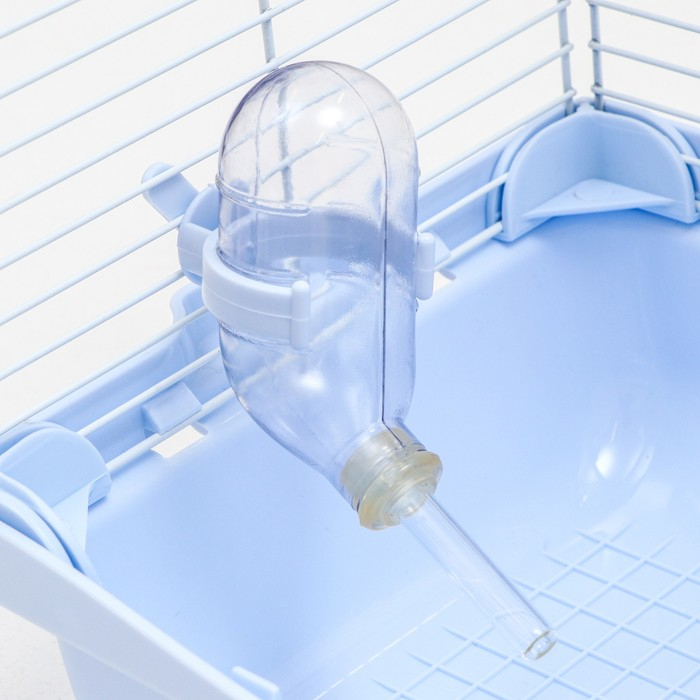 Клетка для грызунов укомплектованная, 23 х 19 х 28 см, голубая Клетка для грызунов укомплектованная, 23 х 19 х 28 см, голубая