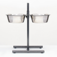 Регулируемая подставка с 2 мисками по 4 л, высота подставки 40 см Регулируемая подставка с 2 мисками по 4 л, высота подставки 40 см