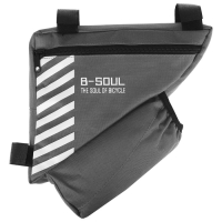 Велосумка подрамная с отсеком для бутылки, цвет серый Велосумка подрамная с отсеком для бутылки, цвет серый