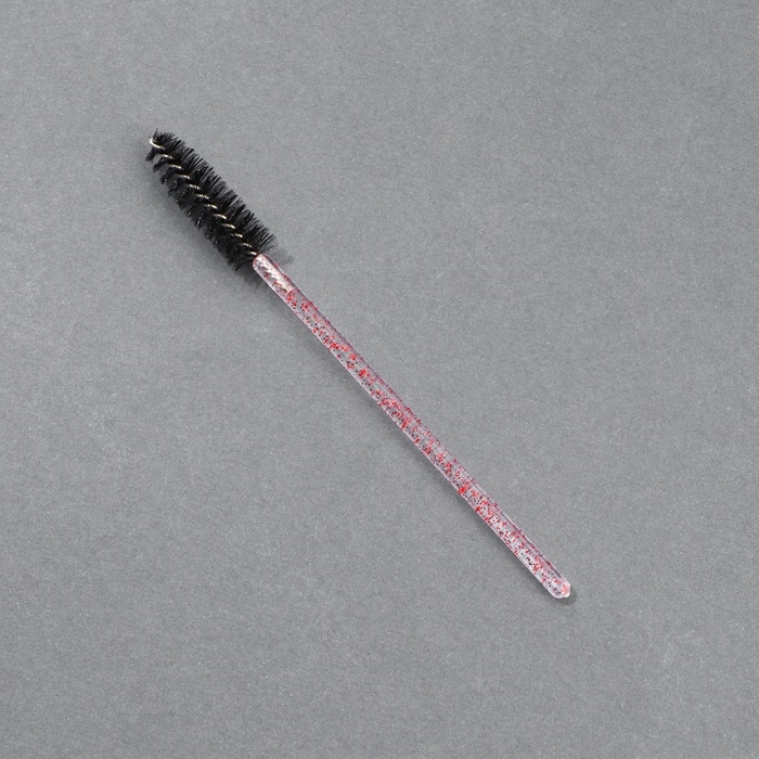 Набор щёточек для бровей и ресниц, 9,5 см, 50 шт, цвет чёрный/красный/прозрачный Набор щёточек для бровей и ресниц, 9,5 см, 50 шт, цвет чёрный/красный/прозрачный