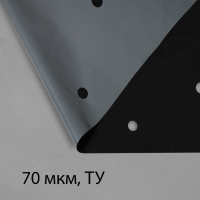 Плёнка полиэтиленовая, для мульчирования, толщина 70 мкм, 6 рядов перфорации, 10 &times; 3 м, рукав (1,5 м &times; 2)