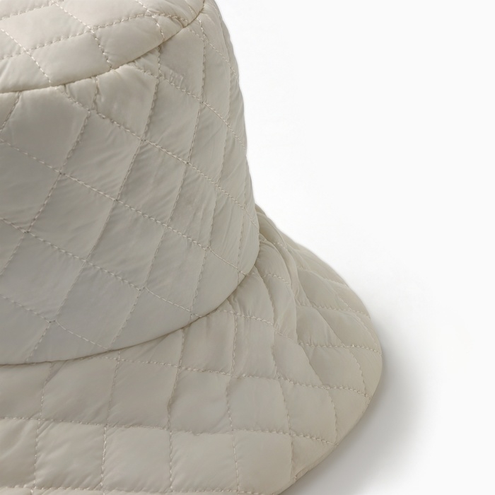 Панама женская MINAKU, цвет молочный, р-р 56-58