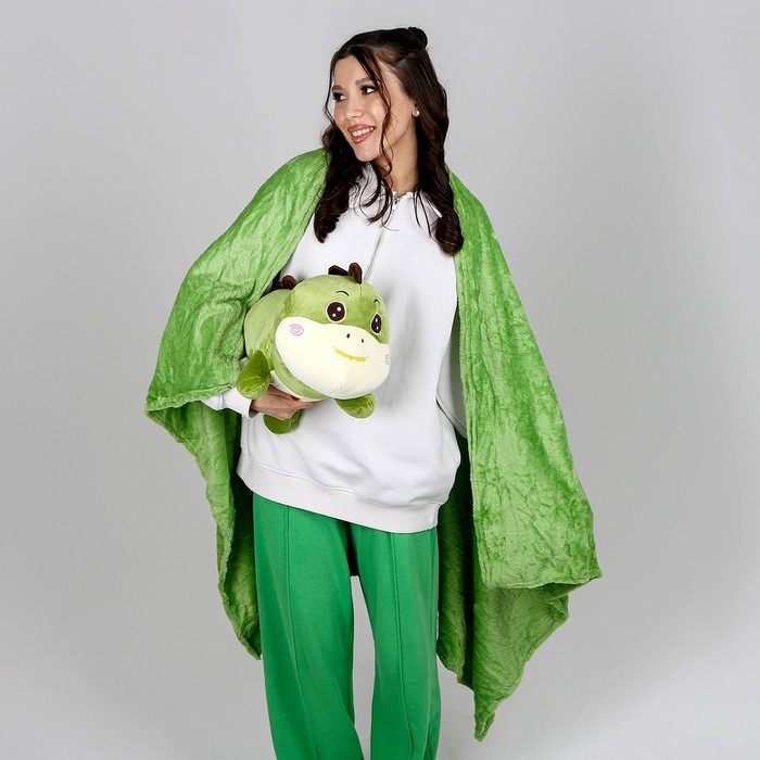 Мягкая игрушка &laquo;Дино&raquo;, с пледом, 55 см