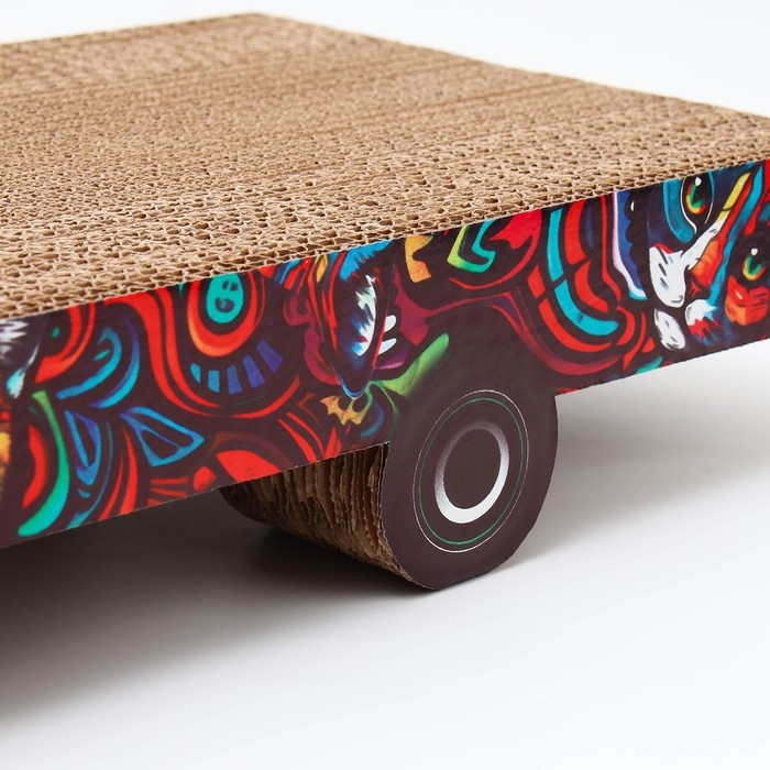 Когтеточка из картона с кошачьей мятой «Графити» Когтеточка из картона с кошачьей мятой «Графити»