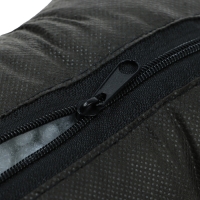 Подушка автомобильная косточка, на подголовник, велюр, бежевый, ромб, 16 х 24 см