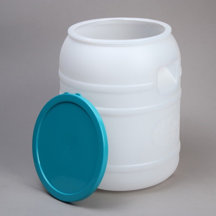 Бочка пищевая, 35 л, горловина 25 см, с крышкой, цвет МИКС Бочка пищевая, 35 л, горловина 25 см, с крышкой, цвет МИКС