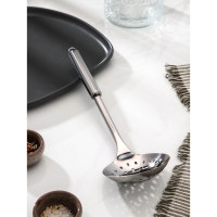Шумовка из нержавеющей стали Доляна &laquo;Металлик&raquo;, h=31,5 см, цвет серебряный