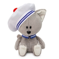 Мягкая игрушка &laquo;Волчонок Вока&raquo;, в морском воротничке и берете, 15 см
