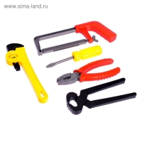 Набор инструментов «Плотник», 5 предметов, МИКС Набор инструментов «Плотник», 5 предметов, МИКС