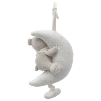 Подвеска музыкальная «Серый мишка», заводная, с погремушкой, на кроватку, коляску, Крошка Я Подвеска музыкальная «Серый мишка», заводная, с погремушкой, на кроватку, коляску, Крошка Я