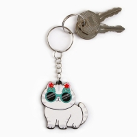 Подарочный новогодний набор &laquo;Новый год: Котики&raquo; значок и брелок