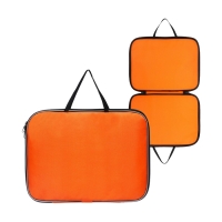 Папка с ручками текстильная А4, 350 х 270 х 20 мм, Calligrata "Офис", нейлон 600D, двуцветный кант, оранжевая Папка с ручками текстильная А4, 350 х 270 х 20 мм, Calligrata "Офис", нейлон 600D, двуцветный кант, оранжевая